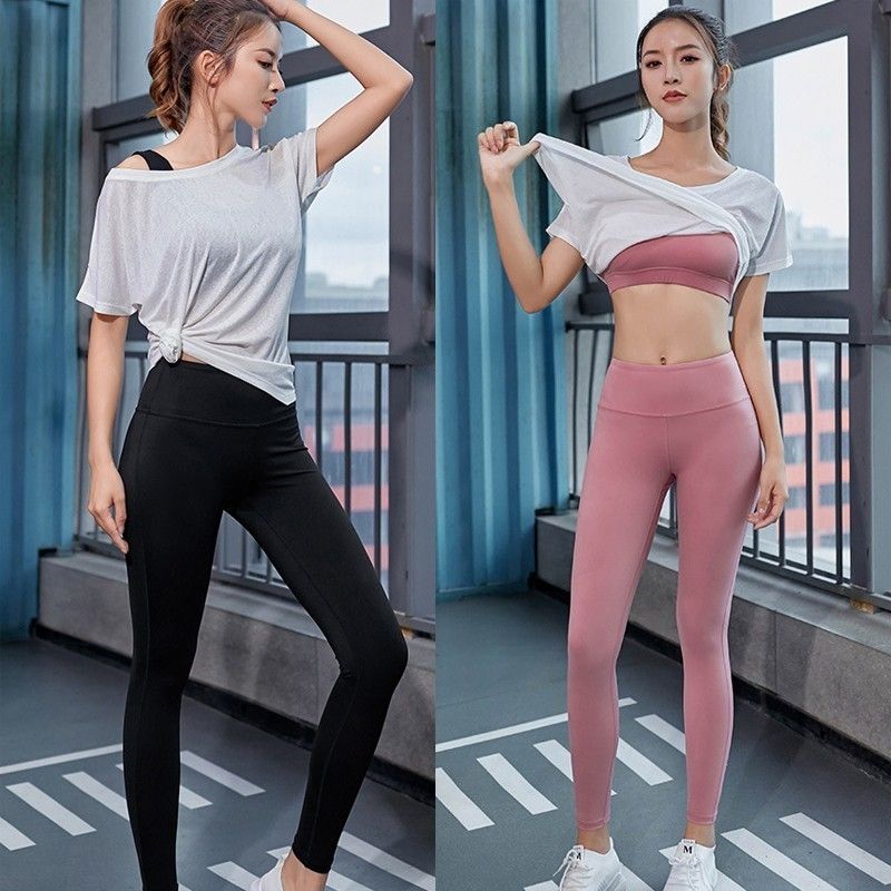 crop top and leggings set gym