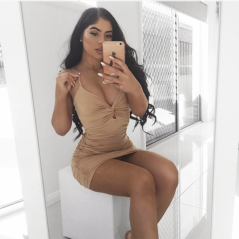 layers ruched sexy bodycon trendha