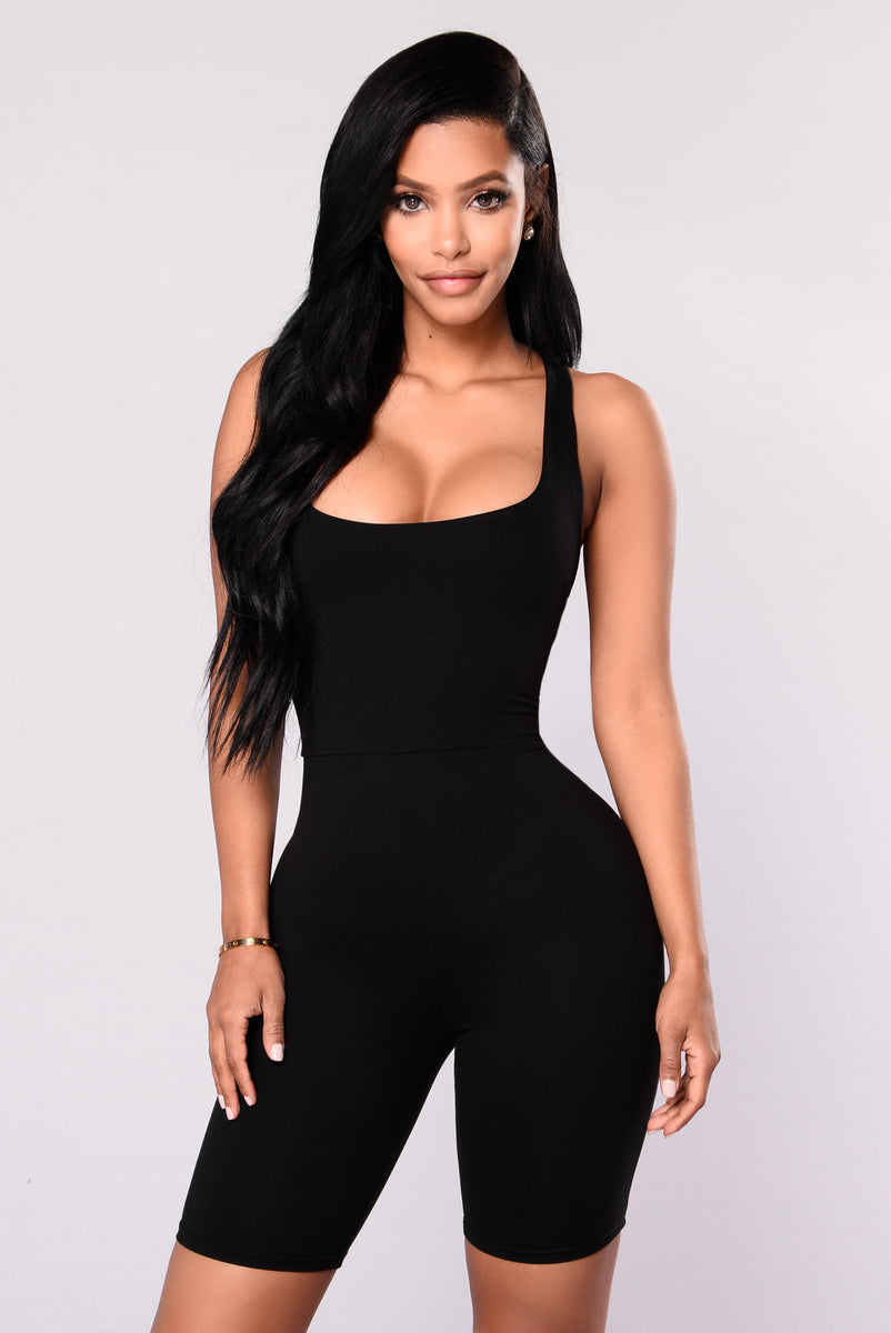 remedy for everything romper black fashion